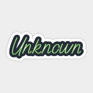 unknown Sticker